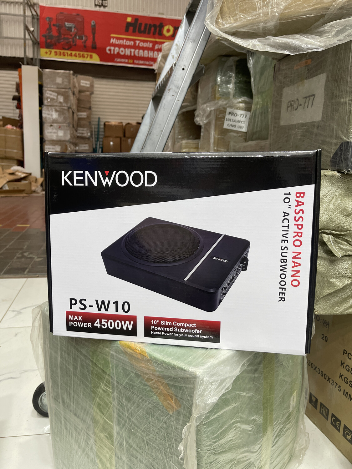 Kenwood Ps-w10 саббуфер под сиденье 10 дюймов