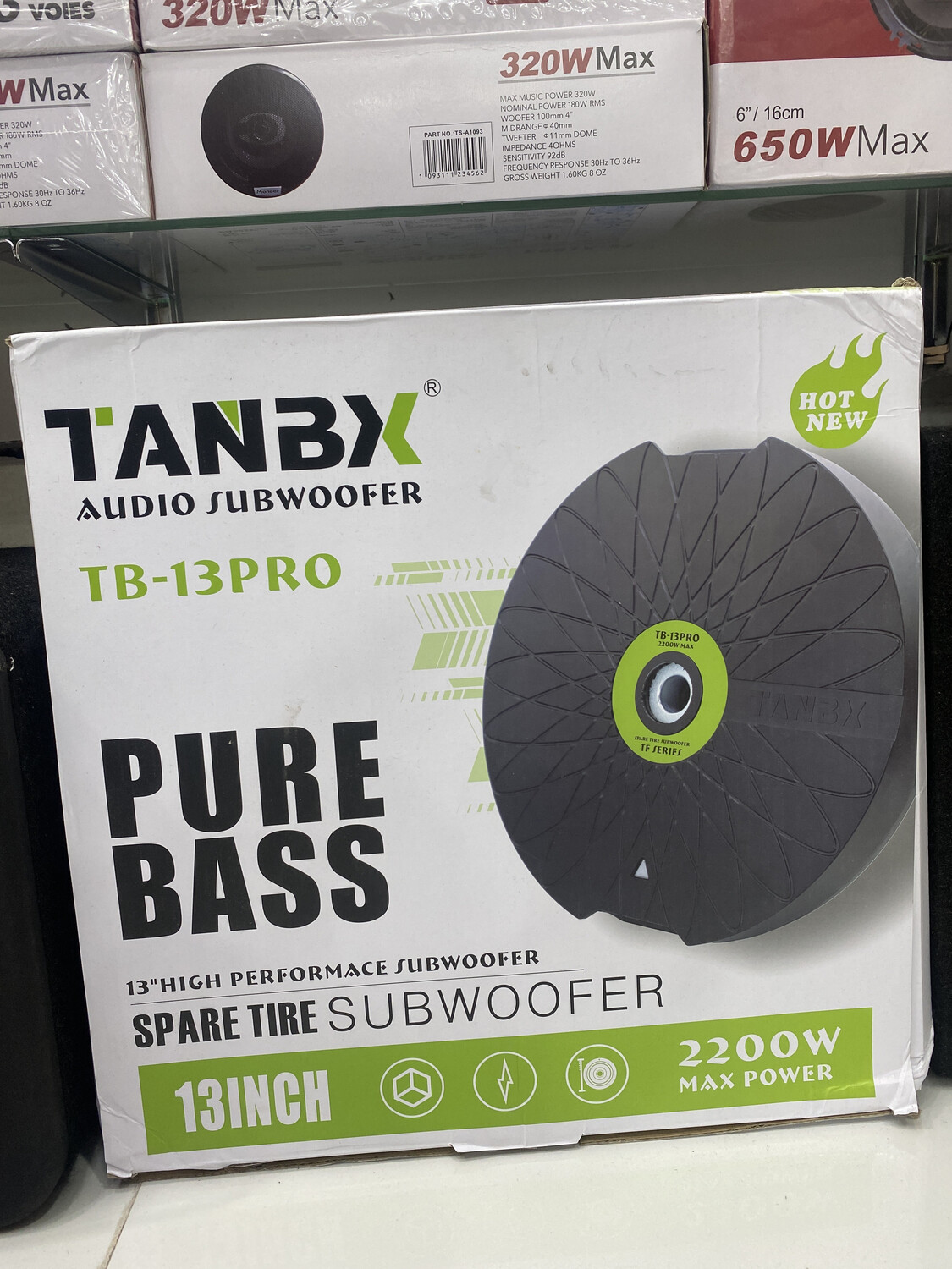 сабвуфер подзапаску TB-13PRO
