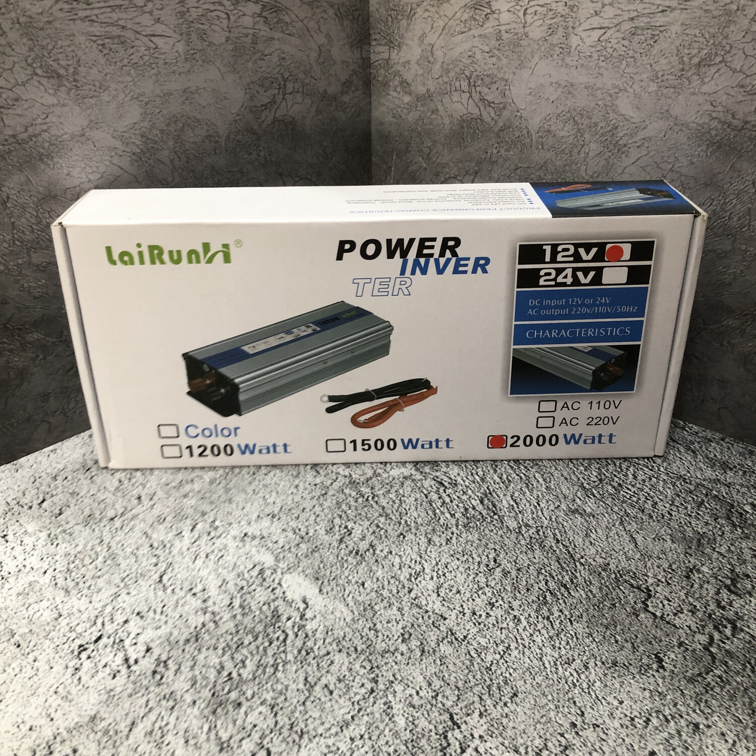 Инвектор 12/24 POWER INVERTER 2000W LaiRunH