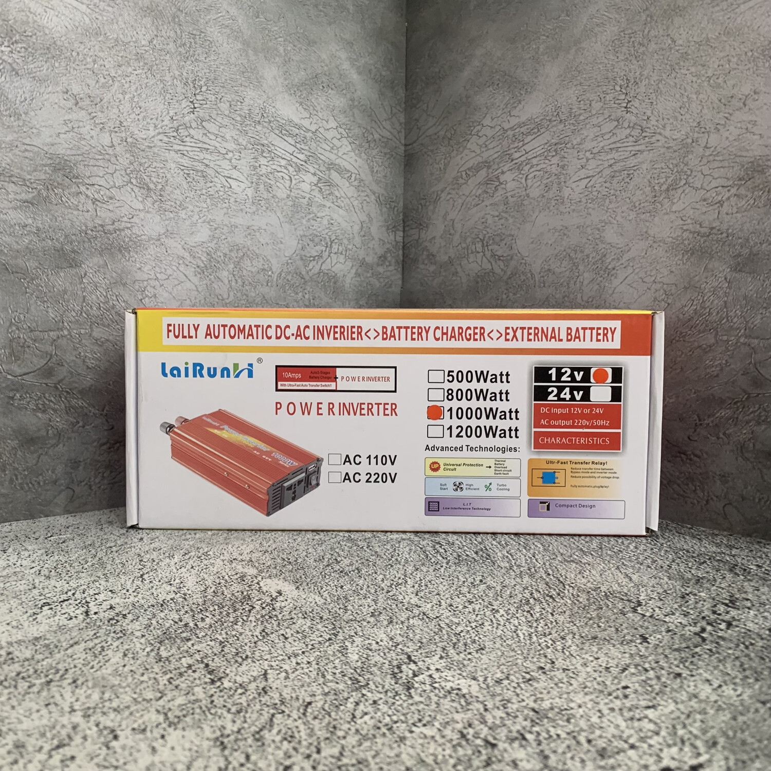Инвектор 12/24 KBL POWER INVERTER  E12-1000W