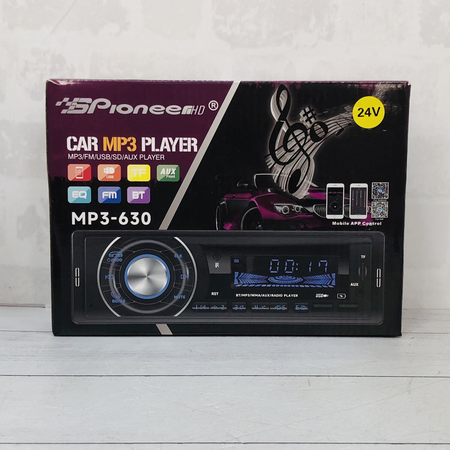 Магнитола SPIONEER HR 1DIN MP3-630