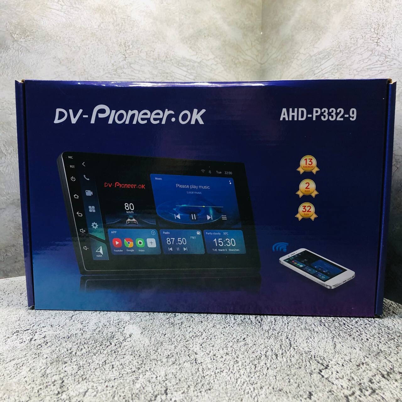 Магнитола 2Din Dv.Pioneer.ok AHD-P332-9
