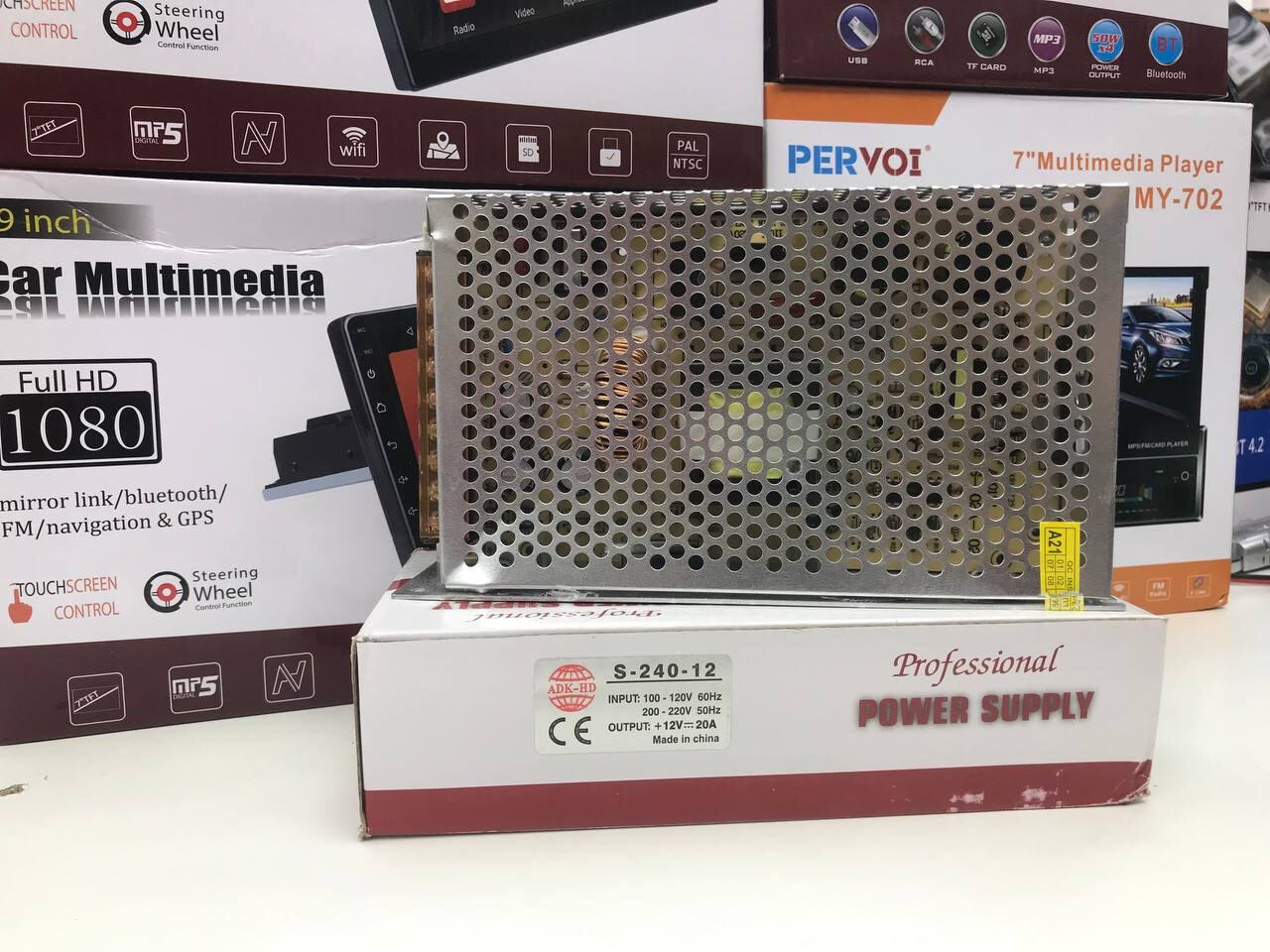 Железный блок питания 16A 12V