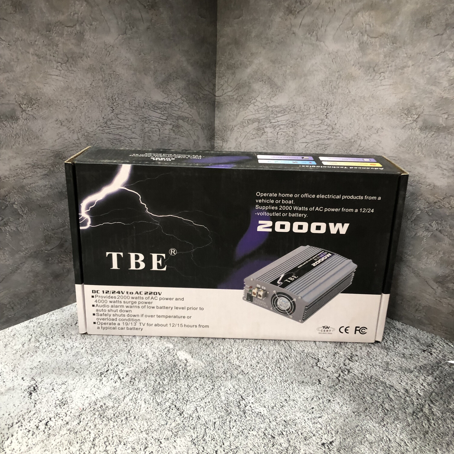 Инвектор 12/24 TBE  POWER INVERTER 2000W
