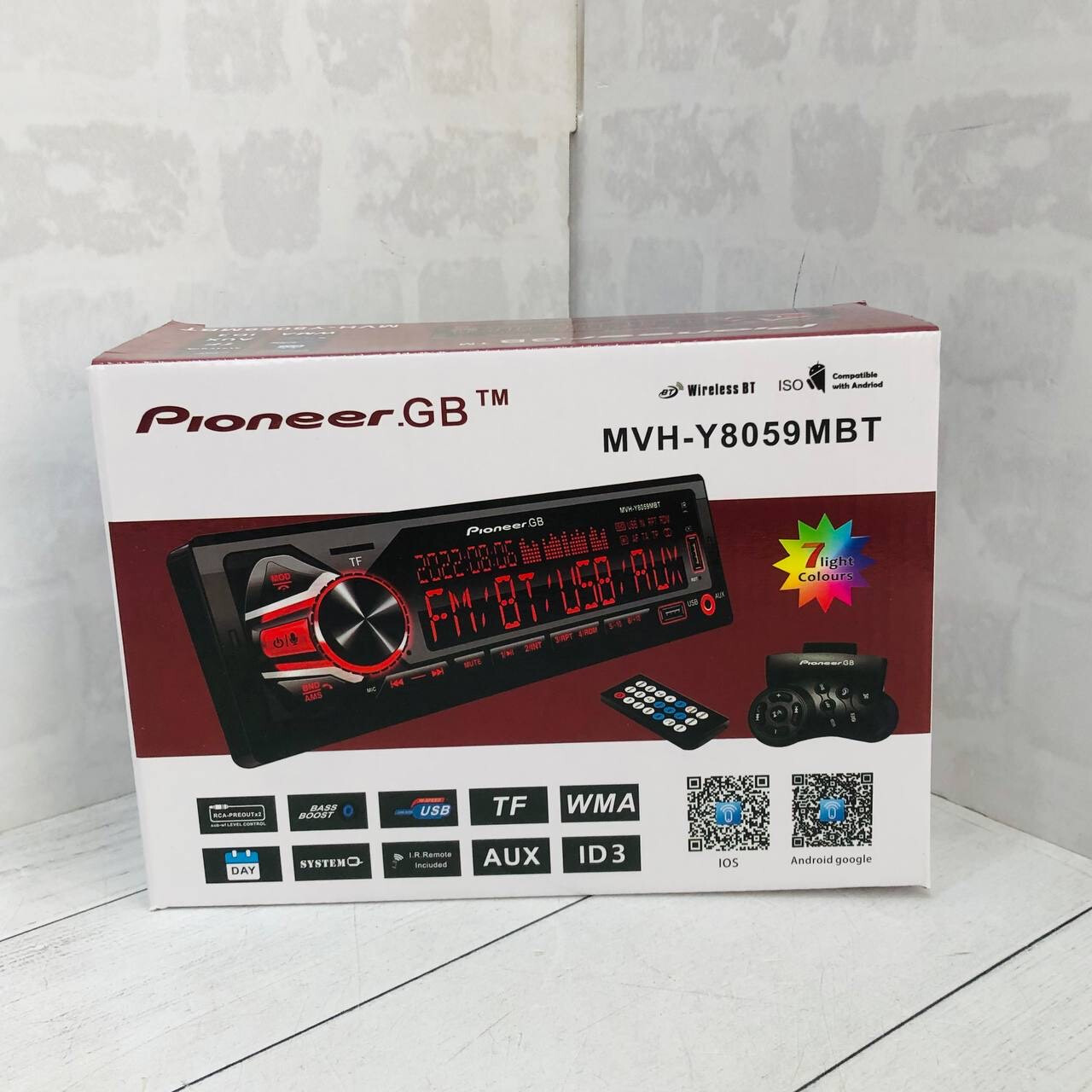 Магнитола PIONEER.GB 1DIN MVH-Y8059SBT