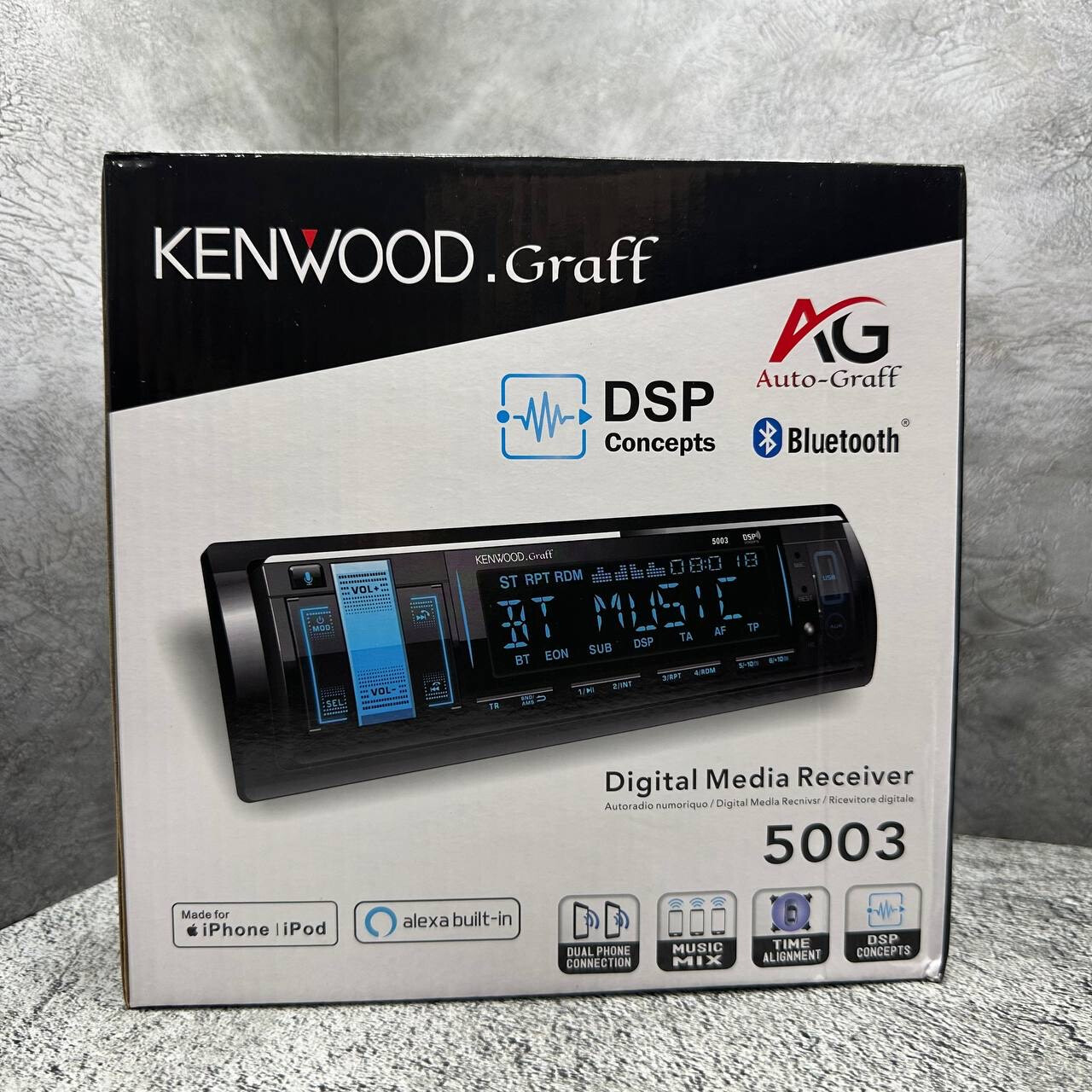 Автомагнитола 1din KENWOOD.Graff 5003 DSP с процессором