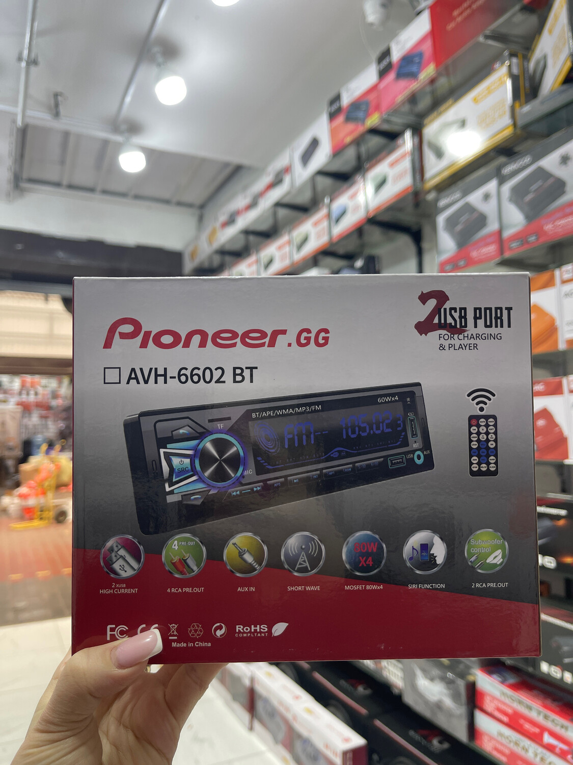 АВТОМАГНИТОЛА 1DIN PIONEER.GG 6602